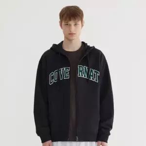 [커버낫] [TAG가 109,000] 아치 로고 후드집업 Black