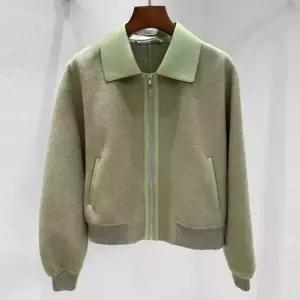 봄 겨울 캐시미어 울 양가죽 숏자켓 블루종 집업 재킷