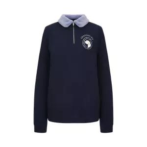 [크로커다일레이디] 크로커다일레이디 퍼 배색 카라 티셔츠CLCWTS212