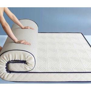 90cm 토퍼 침대 요매트 꽃잎화이트 80x200x50 철제 바닥 스펀지