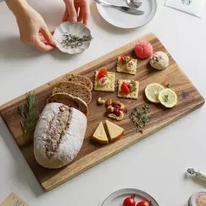 나무 플레이팅 도마 감성우드 통나무 홈카페 우드 플레이팅 도마 주방 사각 원목