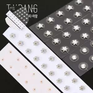 (제스트)투명패치 티어랑 귀지압패치 FDA승인의료용점착 슬림 귀경혈 패치 수지침 뷰티 스티커 혈자리