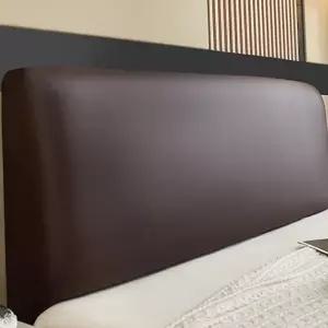 침대 헤드 보드 커버 방수 보호 150cm 침대 헤드 커버 오염 리폼 스크래치방지 인테리어 브라운 신축성