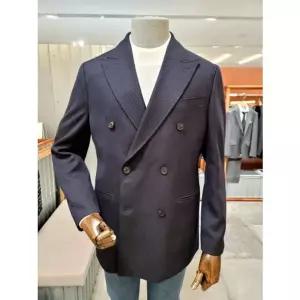 [갤러리아] 24 F/W 본 이태리 수입사 트윌 네이비 더블 블레이져 BN4FEA213