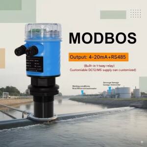 초음파 방식 부식 방지 방폭 통합 수위/재료 레벨 게이지 RS485 통신 센서 액체