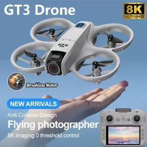 프로페셔널 GT3 MAX 드론 8K HD 항공 촬영 원격 조종 항공기 5G HD 듀얼 카메라 쿼드콥터 장난감 UAV 선물