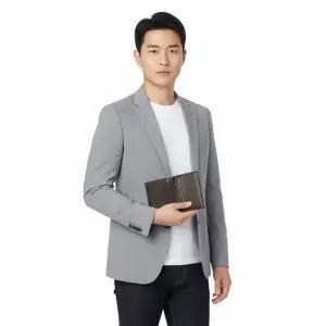 THOM BROWNE 26SS 페블 그레인 바이폴드 지갑  MAW023A 00198 206)