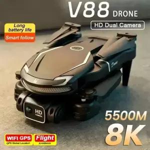V88 드론 4K 5G GPS 전문가용 HD 항공기 HD 듀얼 카메라 쿼드콥터 장난감 UAV 사진 촬영 리모컨
