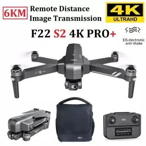 SJRC F22 S2 4K Pro  드론 업그레이드 버전 6km 거리 2 축 EIS 짐벌 5G 와이파이 GPS 쿼드콥터 전문 RC 드
