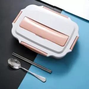 해피런치 WS45CH23 수저통 식판 도시락통 4구 직장인 혼밥식기