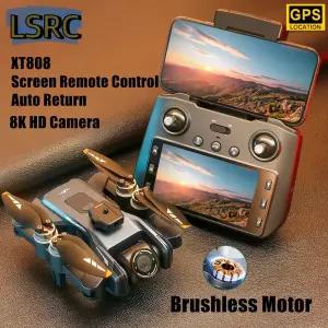 XT808 스크린 디스플레이 5G 광학 흐름 GPS 접이식 드론 WIFI 전송 전문 항공 카메라 쿼드콥터 장난감 선