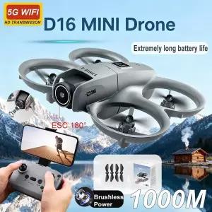D16 미니 RC 쿼드콥터 드론 1080P HD 듀얼 카메라 5G WIFI FPV 장애물 회피 FPV UAV 야외 장비 장난감 및