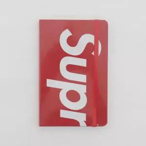 슈프림 몰스킨 콜라보 빅로고 공용 노트북 FW24A105A RED