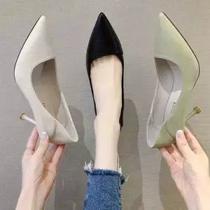 뾰족코레더펌프스힐 가보시 여성구두 하이힐