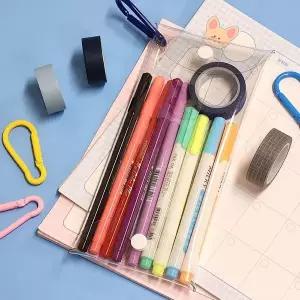 [하프클럽/]소품가방 PVC 투명 액세서리 파우치 가방 10x20