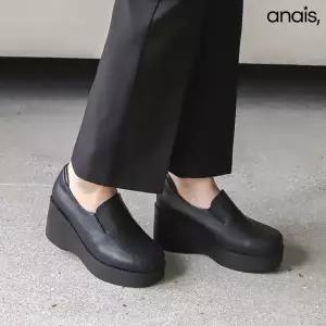 [아나이스] 소가죽 통굽 로퍼힐 7cm_25F281 [무료배송]