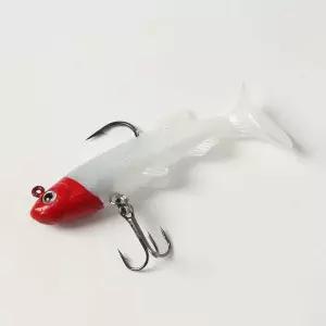 웨이트훅 쉐드웜 루어 지그헤드 갈치 배스낚시 레드