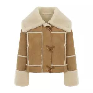 [롯데백화점]샐리 카라 퍼 무스탕 자켓_I5D-IJK006