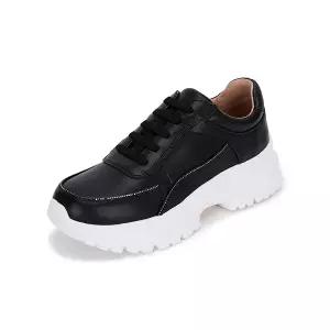 [하프클럽/무크]엠.무크 케샤 소가죽 키높이 스니커즈 블랙 516523308AA