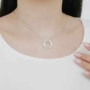 [오팔하우스]925Silver 올 큐빅 웨이브 목걸이 OPMUN13448