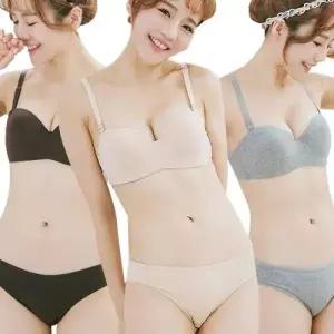 여성 브라 브래지어 심리스 팬티세트