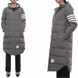 25FW 여성 사선 스트라이프 다운 롱패딩 (FOD025X 05222 035 25F)
