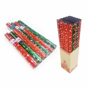 ( )기븐 종이롤포장지 크리스마스 트리 10m 빨간배경 초록나무 136029