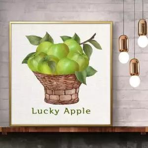풍수인테리어 사과그림 액자 50G 3APP5 풍수그림 돈들어오는 부자되는그림