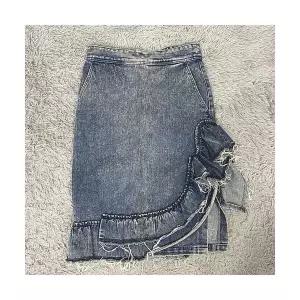 럭키슈에뜨 청 데님 스커트 허리28인치 중고명품 구제