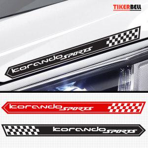 티커벨 코란도스포츠 로고 라인 데칼스티커 TKLL-58