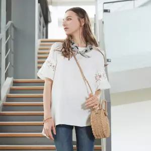 [마르조][로질리] 여성리에쥬에스닉블라우스_White_REMFBLP0381