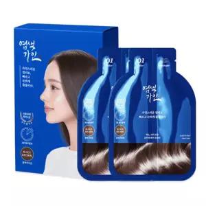 (추천)3분 염색약 샴푸형 1세트 블랙브라운 머리염색약