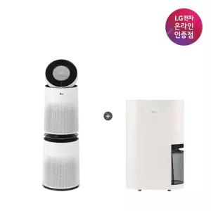 LG 퓨리케어 AI 360 공기청정기 + LG 휘센 오브제컬렉션 제습기 (AS285DWWC + DQ214MEGA)