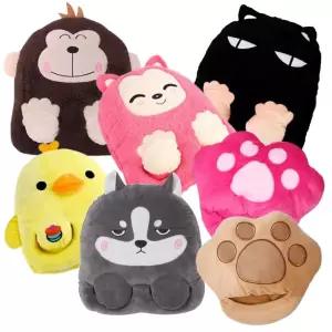 따뜻포근 지와이 애니멀 USB 발난로 발열발매트 전기발난로 풋워머 난방용 온열쿠션 USB손히터