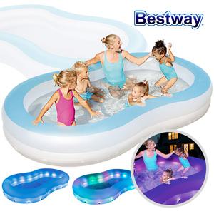 [베스트웨이] BW 54135 S형 조명 컬러 에어풀장 46cm/물놀이풀장