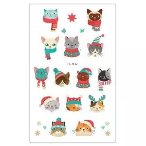 KC인증 EC832 크리스마스 어린이 타투스티커 판박이