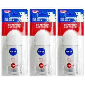 니베아 데오드란트 롤온 드라이 컴포트 50ml 3개
