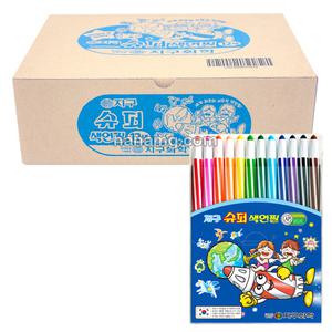 지구 슈퍼색연필 12색 12입
