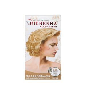 [리체나] 리체나 칼라크림 11L 아주밝은금발색 황금색 염색약 헤나 멋내기_PSD