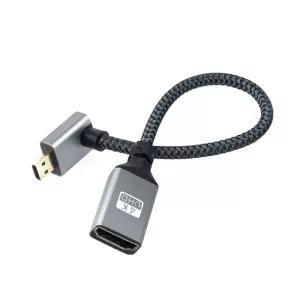 IH687 Coms HDMI 2.0 to 마이크로 Micro HDMI 변환 케이블 젠더 20cm 꺾임형 / PC 노트북 TV 모니터 연결