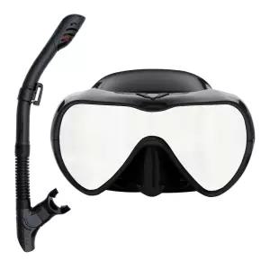 이치언리븐 스노쿨링 마스크 스노클 세트 물안경 장비 미러렌즈 안티선샤인 자외선차단