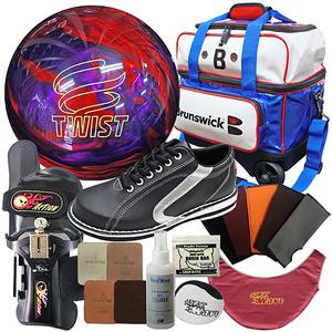 브런스윅 - 트위스트 (레드/퍼플) 풀세트  /볼링용품/볼링공