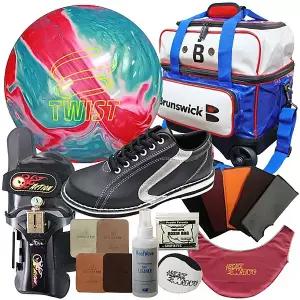 브런스윅 - 트위스트 (스카이블루/핑크스노우) 풀세트  /볼링용품/볼링공
