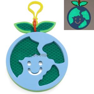 SA 절대안전 3M 재귀반사 지구 키링(5인) 초등학교 등하교길 야간 안전보행 가방 열쇠고리 만들기 키트