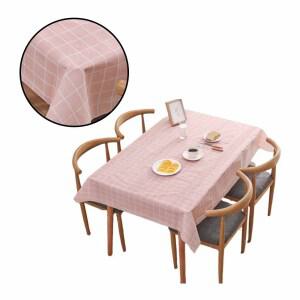주방 핑크(90x137) 직사각 탁자 방수 행사 식탁보 방지 1p 오염 덮개 파티 테이블