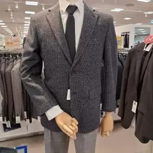 [트레몰로] HC09 미니체크 포멀자켓 (주)세정 인디안 남성 24년 겨울 그레이쉬블루 (S23534696)