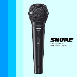 [슈어 100%정품 SV200] 마이크케이블 포함/보컬용/라이브/스피치/레코딩/노래방/컴퓨터/스위치 타입/PG48/PG58당일배송