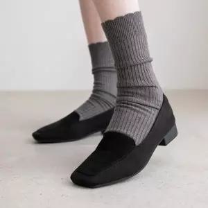 [분홍코끼리] (쫀득몰드창) 미니멀리 심플 로퍼(3cm)