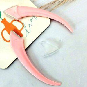 [기타]고품질 안전캡미용칼 눈썹 정리 반달칼 1P 핑크 (WFHV9BP)