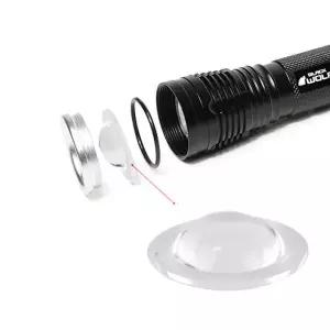 LC858 KR105 전용 교체용 볼록렌즈 자전거라이트 랜턴